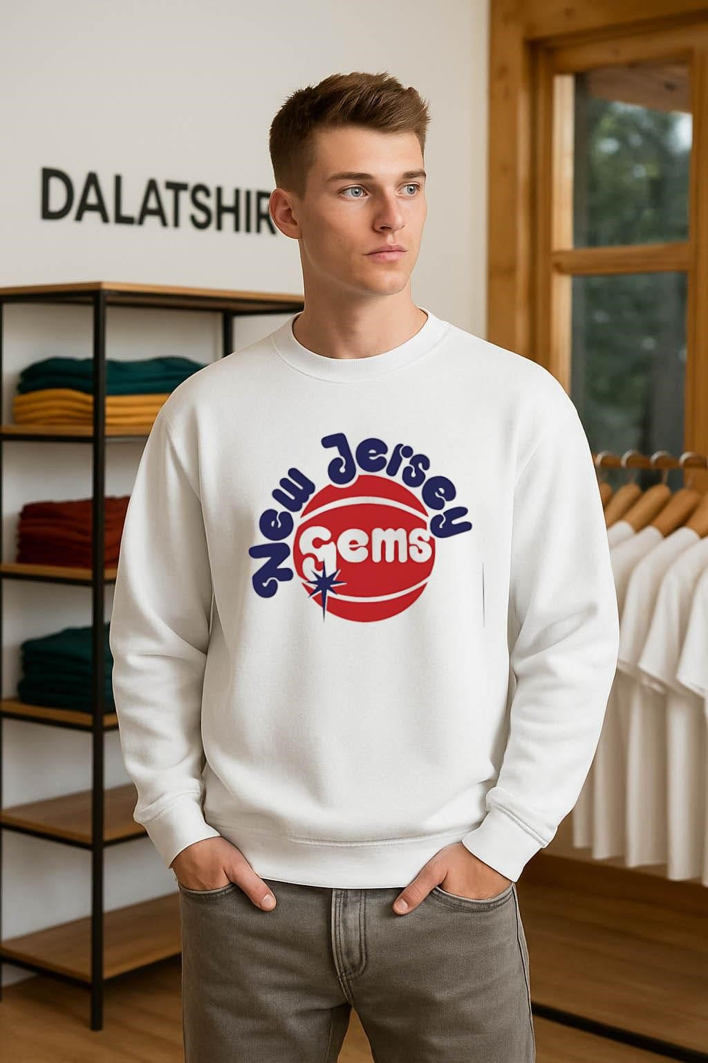 New Jersey Gems basketball logo shirt