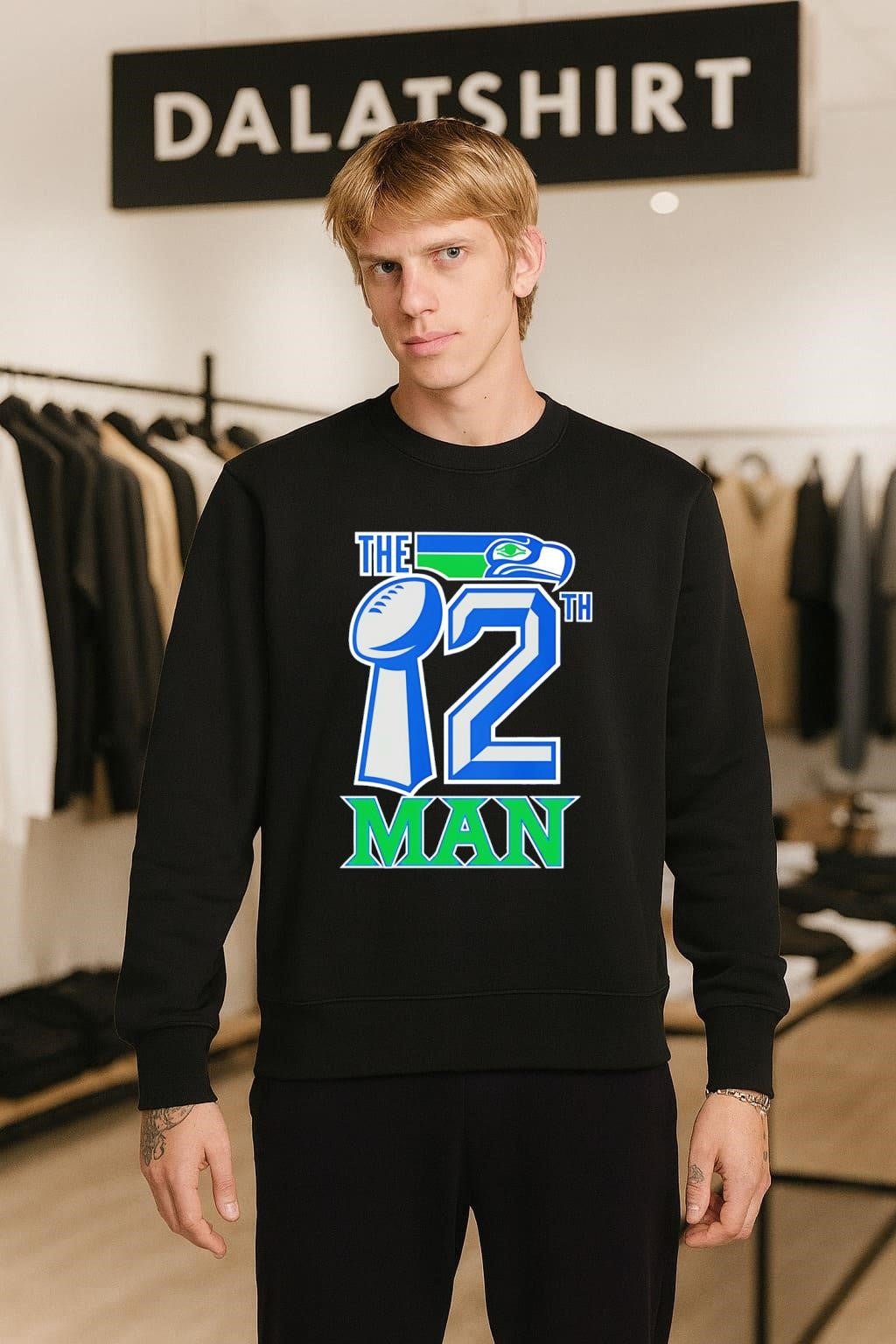 The 12th Man Seattle Football Trophy And Mascot Logo shirt
