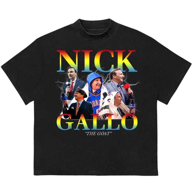 Nick Gallo The Goat T-Shirt Unique Design for Everyday Wear Pair with Anything Hoodie, Sweatshirt | TeeBloomCo.com