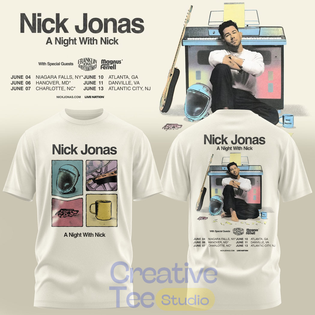Nick Jonas – A night with Nick Vintage Objects Tour Tee