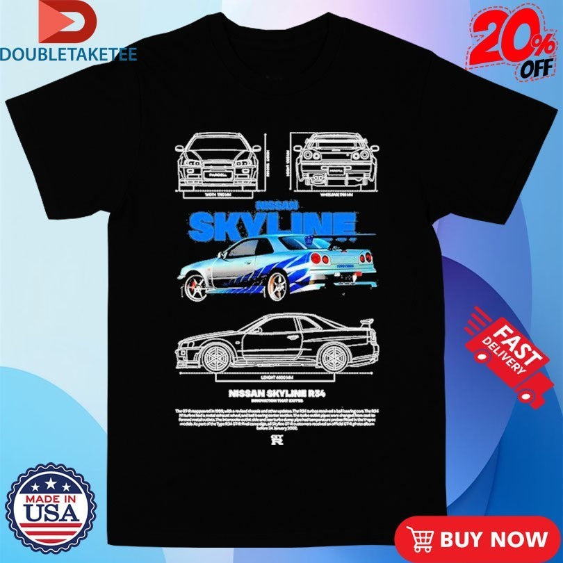 Nissan Skyline R34 Shirts