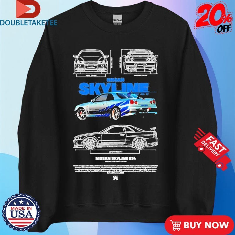 Nissan Skyline R34 Shirts