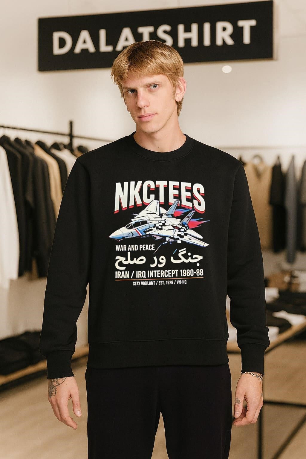 War And Peace Iran Irq Intercept 1980-88 Fighter Jet shirt