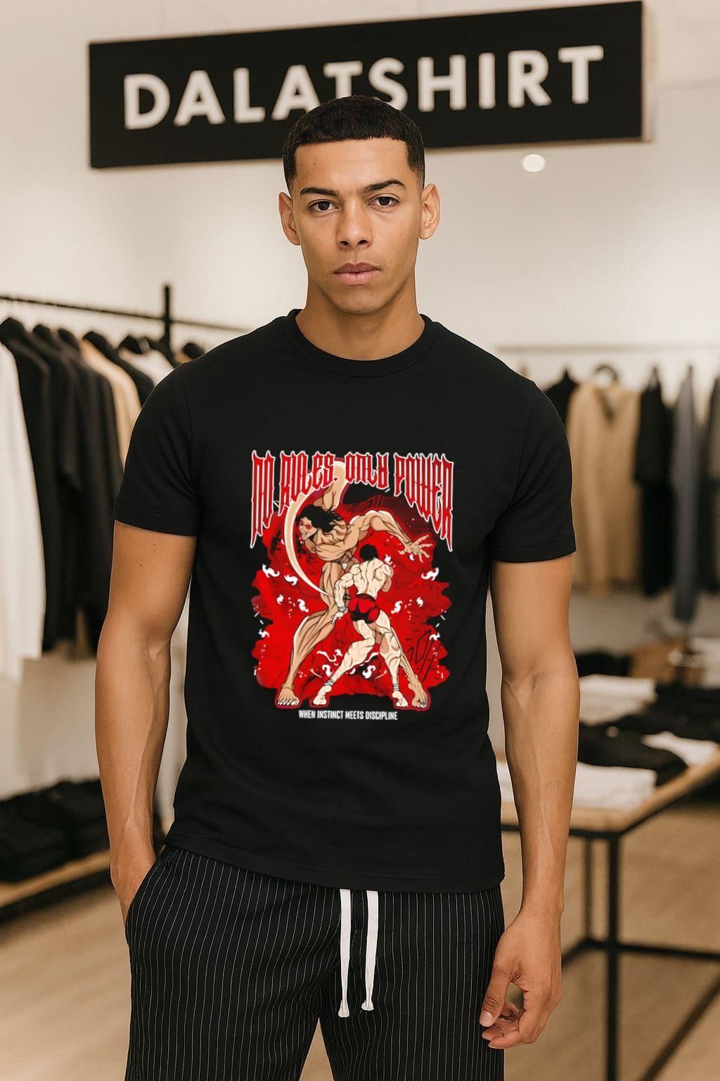 No Rules Only Power Pickle Baki Hanma When Instinct Meets Discipline shirt