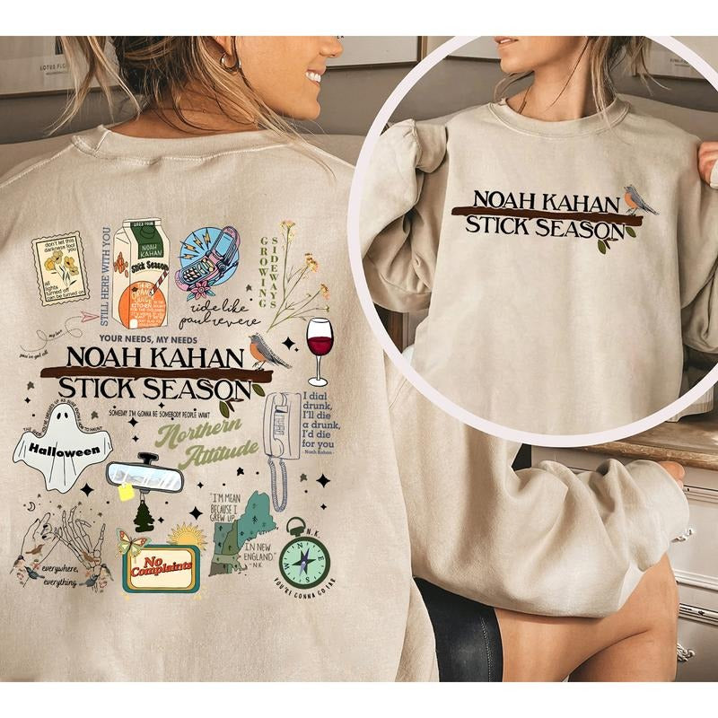 Noa h Kaha n Stick Season Double Sided Sweatshirt, Hoodie, T-shirt | TeeBloomCo.com