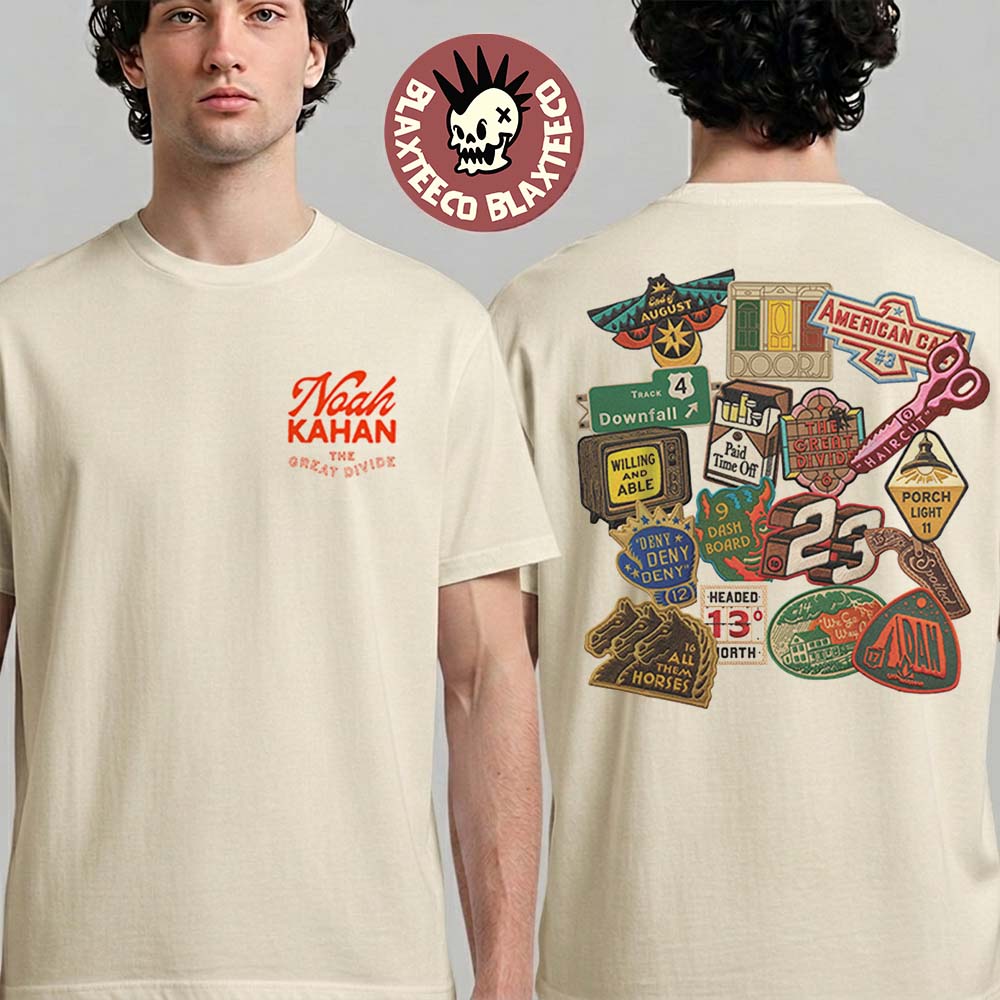 Noah Kahan The Great Divide Merch Tracklist T-Shirt