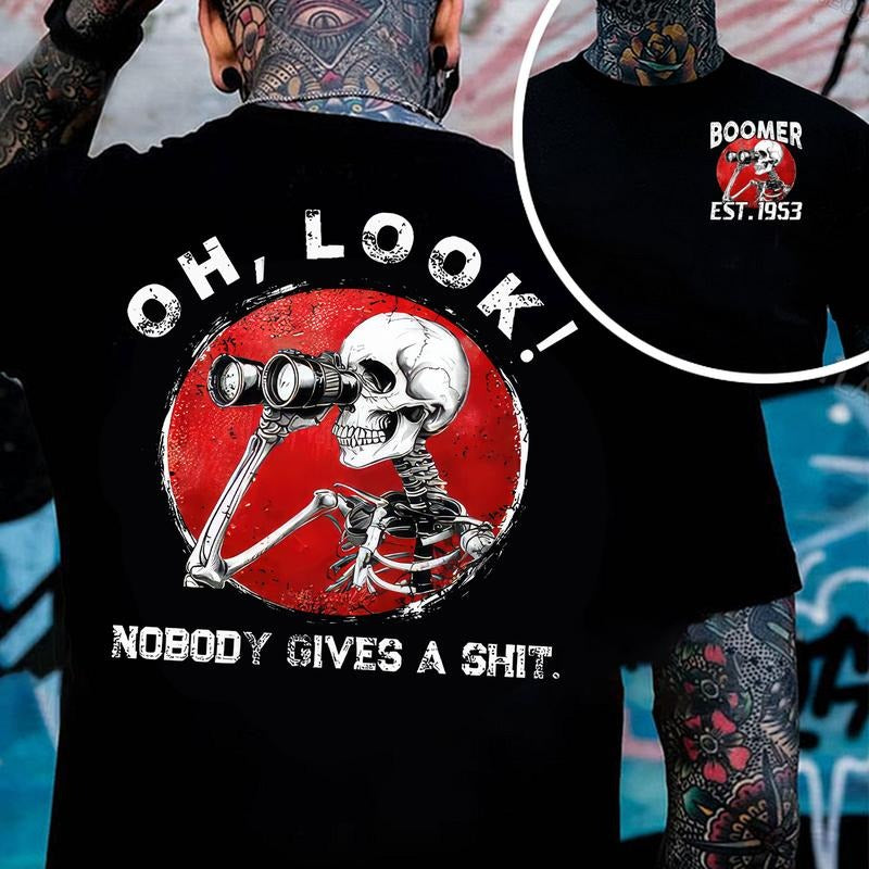 Nobody Gives A Sh*t Shirt Baby Boomer Custom Year Badass Generation T-shirt, Boomer FAFOT Shirt