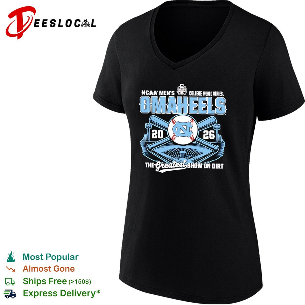 North Carolina Omaheels NCAA Men’s College World Series 2026 the greatest show on dirt shirt