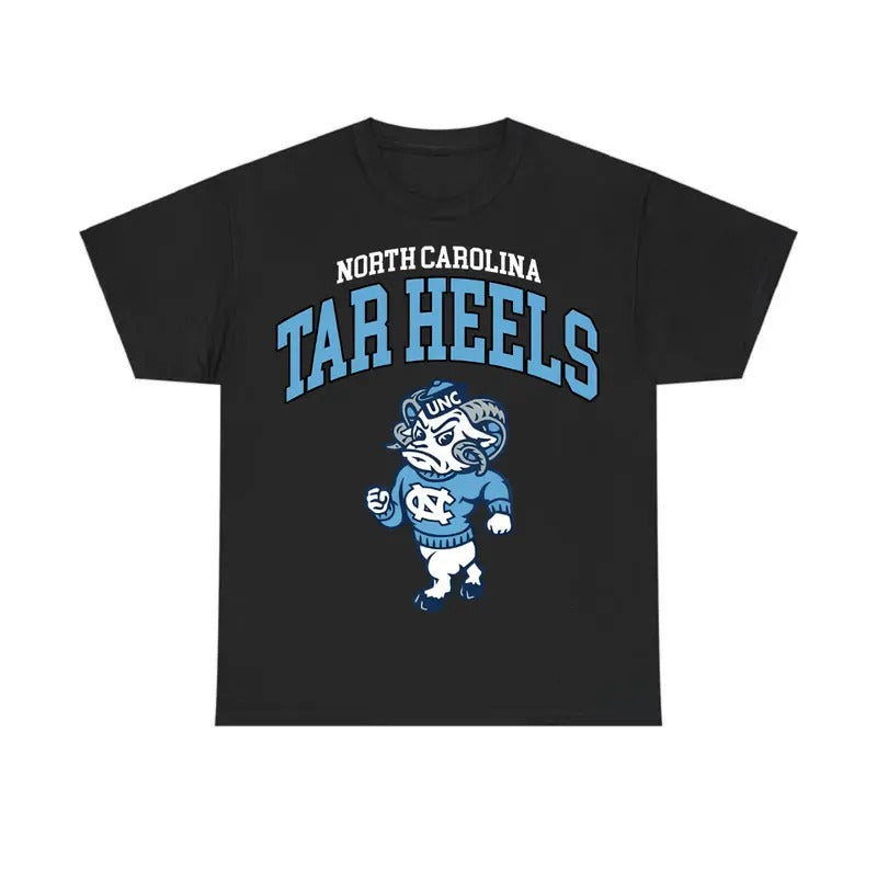 North Carolina Tar Heels Shirt, Iconic Mascot Tee, Graphic Team Collection Shirt, Gift for NCAA Fans, for Men, for Women...