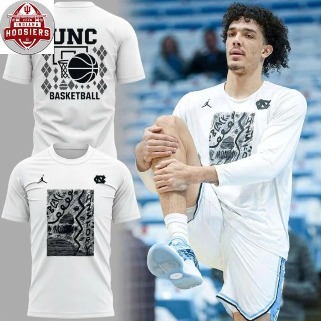 North Carolina Tar Heels x Black History Month 2026 Two Sided Hoodie T-Shirt