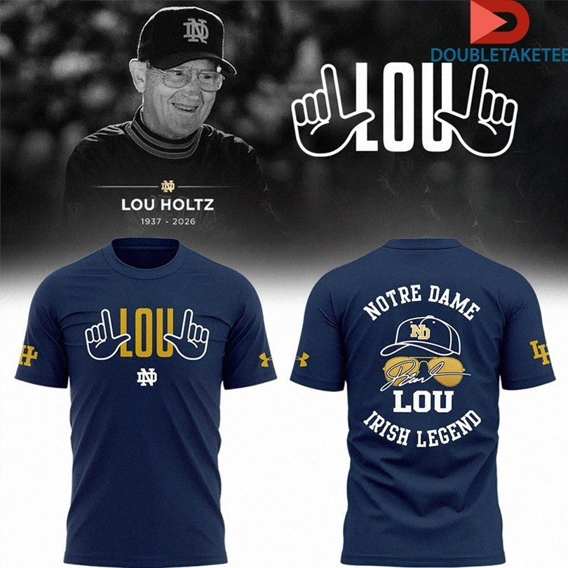 Notre Dame Fighting Irish Lou Holtz Coach Legend Hands Shirts