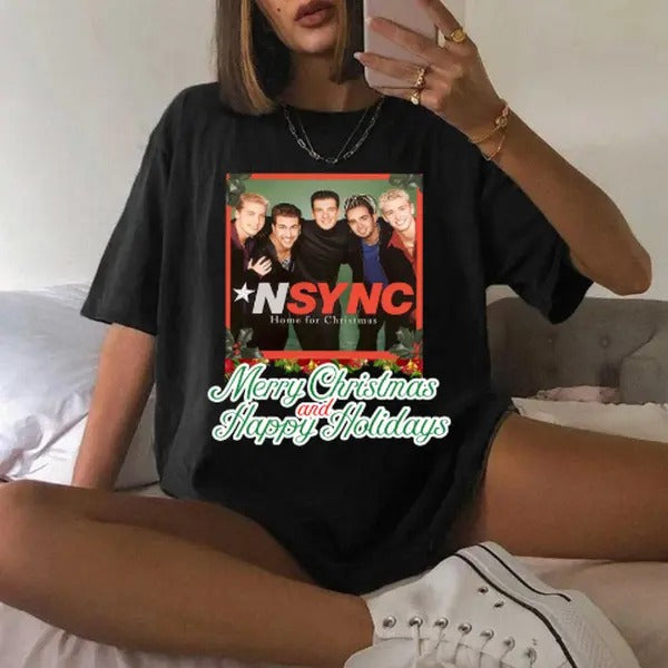 Nsync Christmas shirt, Funny Merry Christmas Holidays shirt Hoodie, Sweatshirt | TeeBloomCo.com
