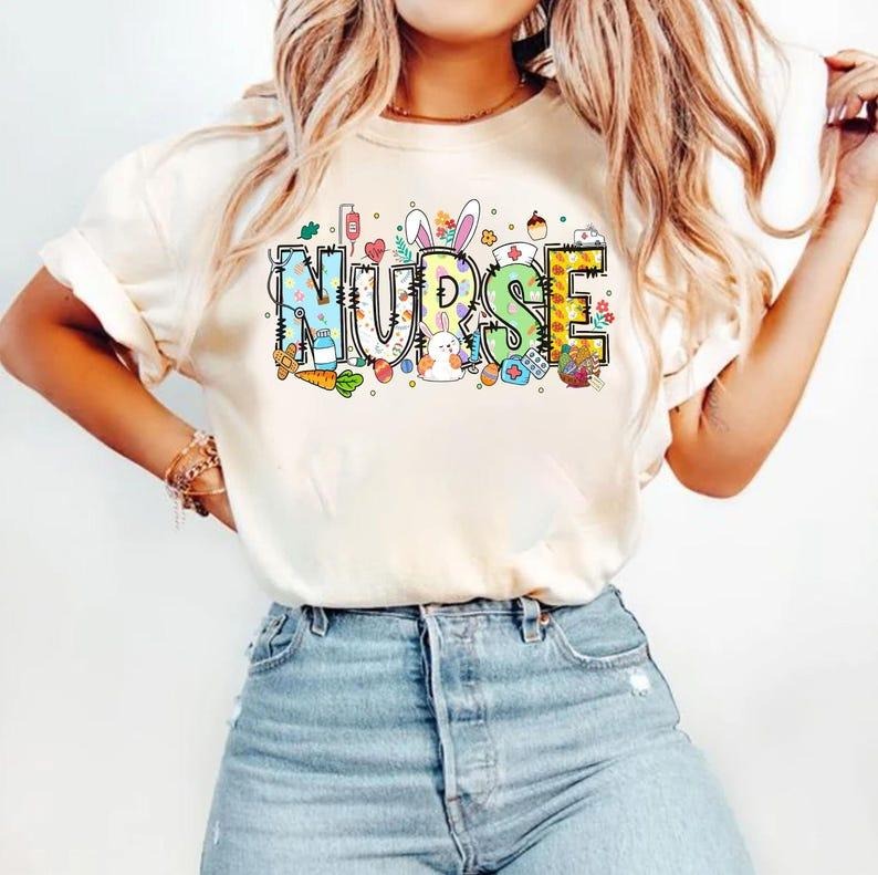Nurse Easter Day T-shirt, Nurse Gift, Nursing, Easter Day Hoodie, Sweatshirt | TeeBloomCo.com