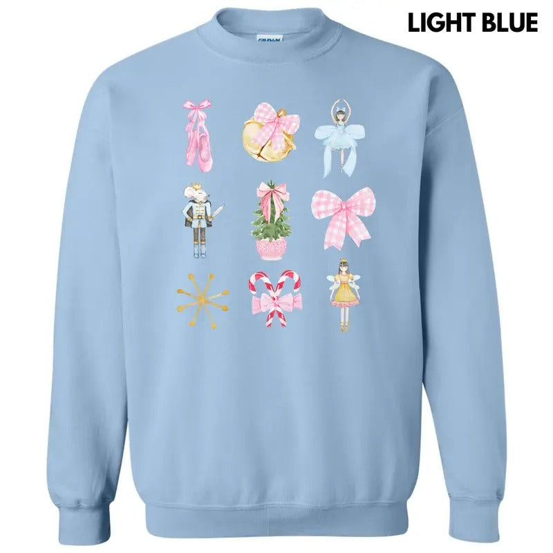 Nutcracker Ballet Bow Collage Sweatshirt 'NLB' T-Shirts, Hoodie | TeeBloomCo.com