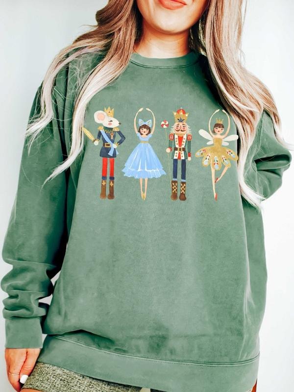 Nutcracker Sweatshirt, Christmas Sweater, Xmas Shirt, Holiday Gift, Unisex Cotton Crewneck Christmas Shirt Hoodie