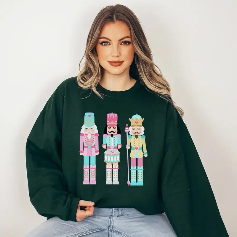 Nutcracker Sweatshirt, Christmas Sweatshirt, Teacher Christmas Shirt, Christmas Sweater, Christmas Family Shirt, Holiday...
