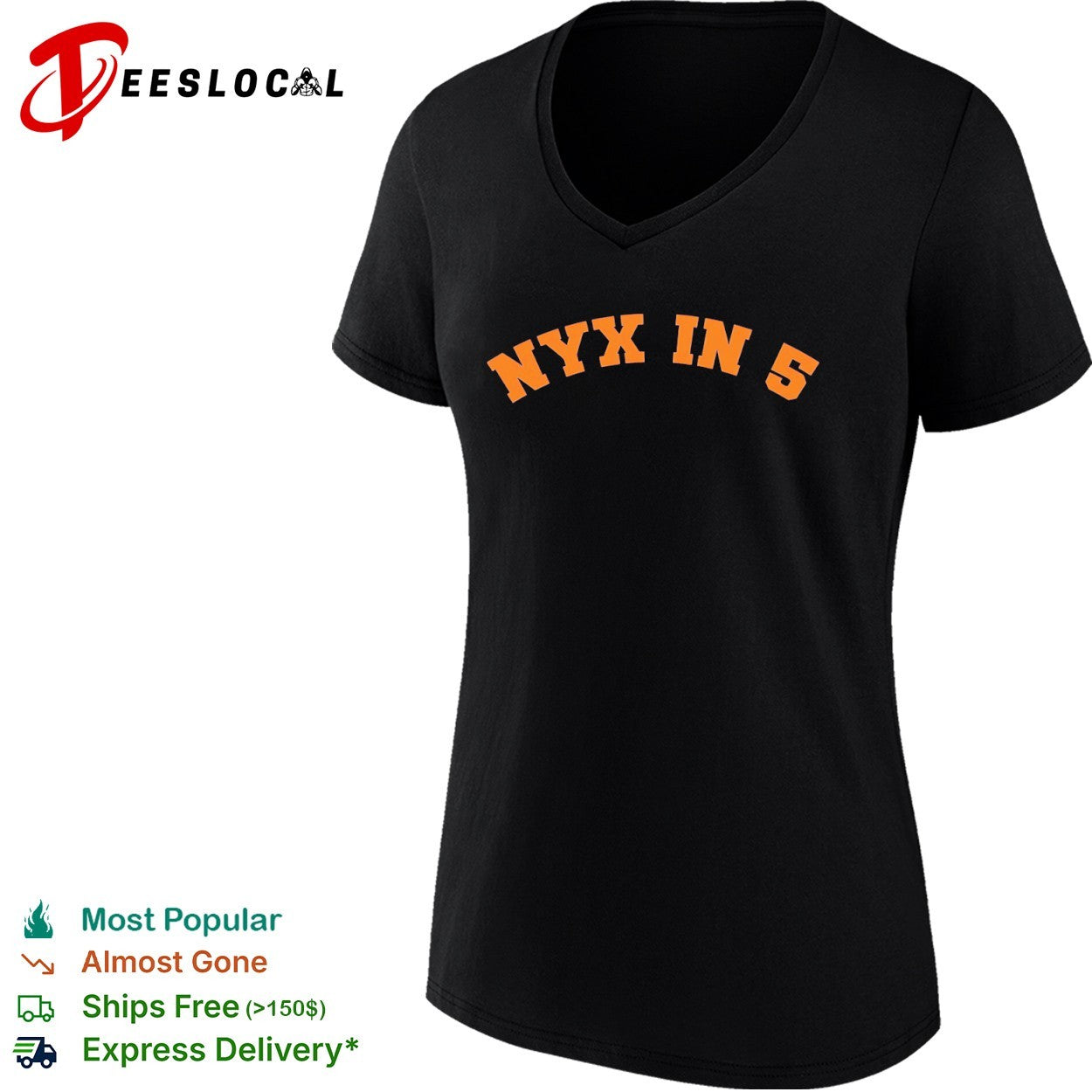 Nyx in 5 New York Knicks NBA parody shirt