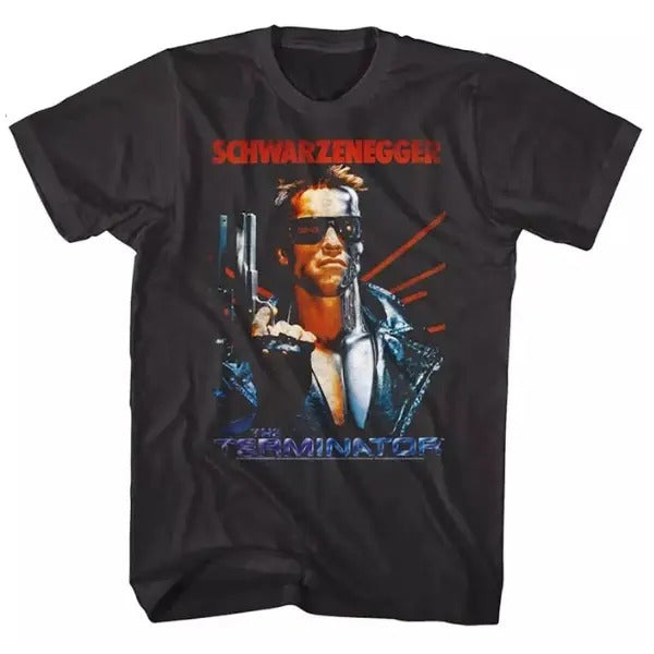 OFFICIAL Terminator Men's T-Shirt Movie Poster Schwarzenegger unisex T-shirt, Movie Star, Hoodie, Sweatshirt | TeeBloomCo.com