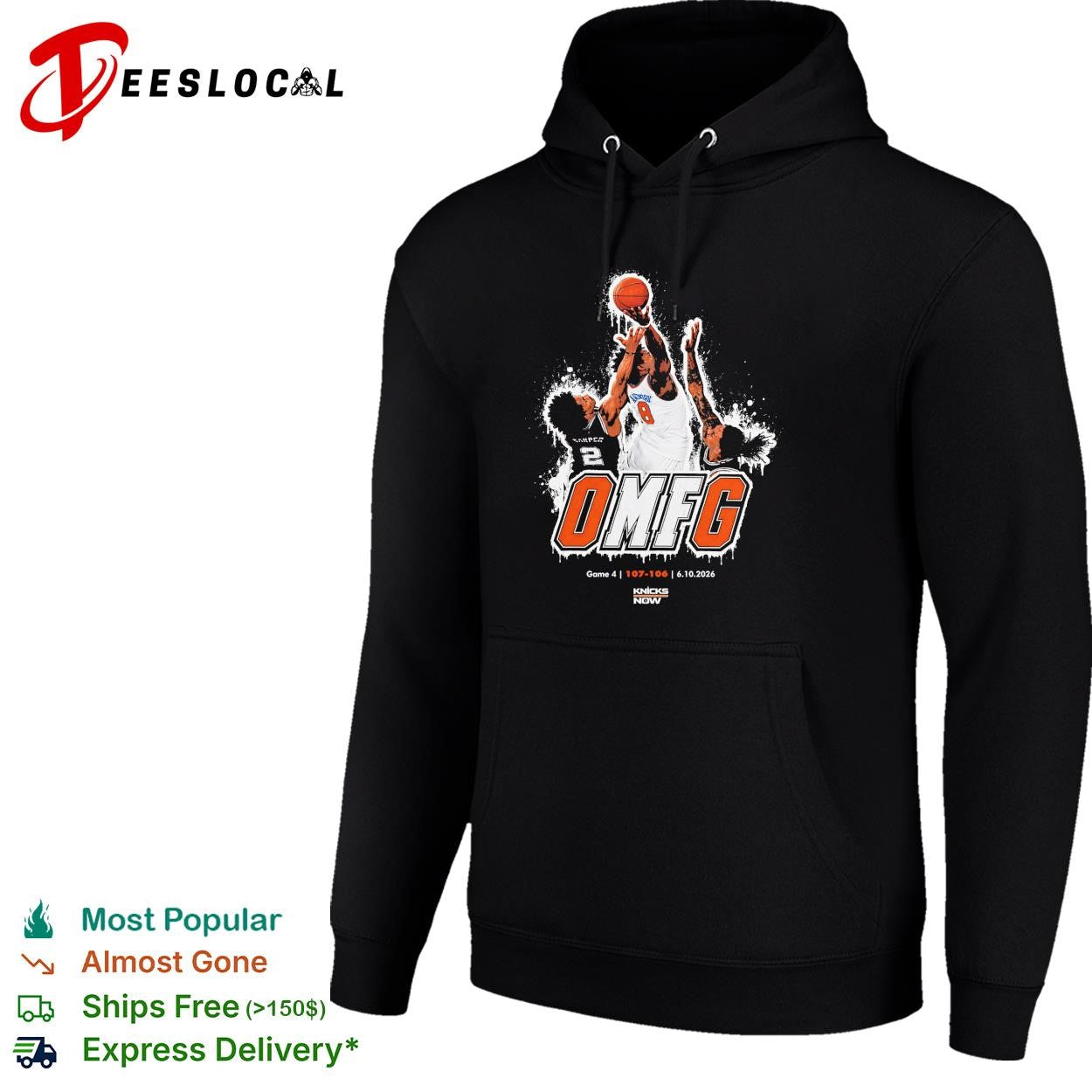 OG Anunoby Miles McBride New York Knicks OMFG Game 4 107-106 4-10-2026 shirt