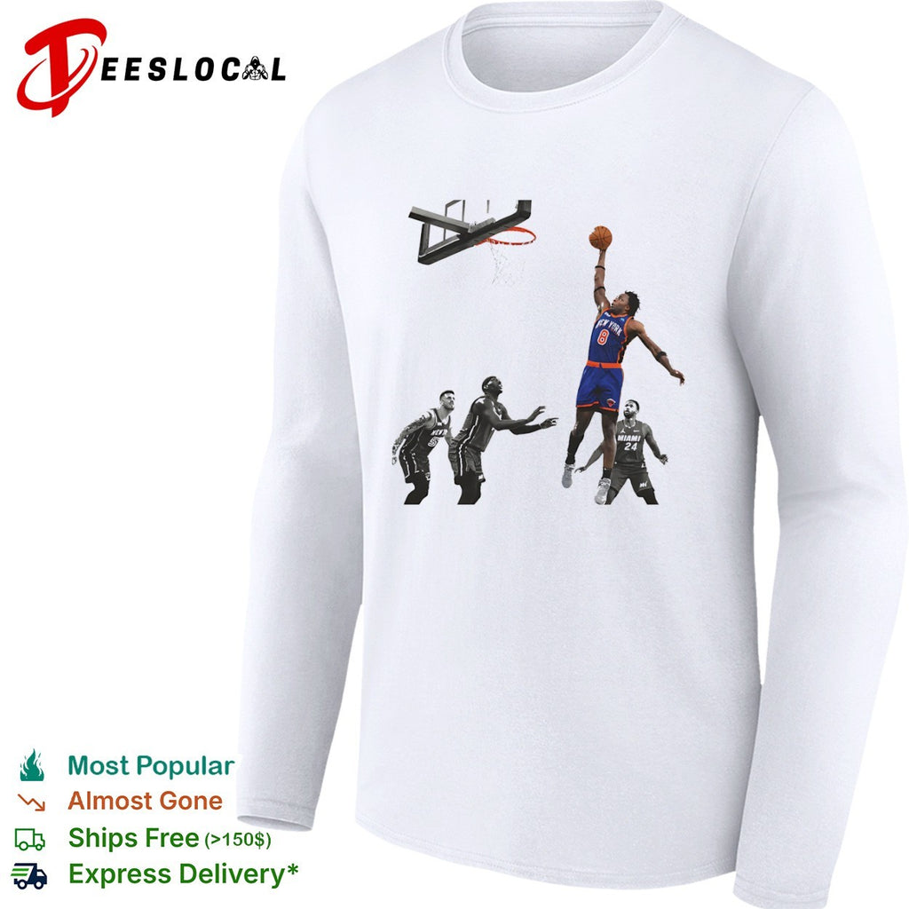 OG Anunoby New York Knicks NBA vs Miami Heat Jimmy Butler Bam Adebayo shirt