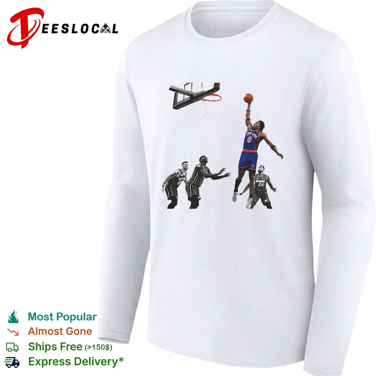 OG Anunoby New York Knicks NBA vs Miami Heat Jimmy Butler Bam Adebayo shirt