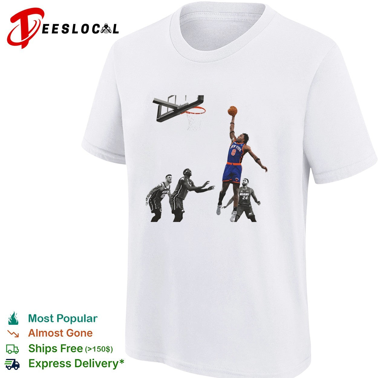OG Anunoby New York Knicks NBA vs Miami Heat Jimmy Butler Bam Adebayo shirt