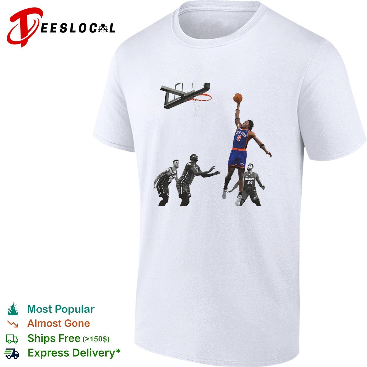 OG Anunoby New York Knicks NBA vs Miami Heat Jimmy Butler Bam Adebayo shirt