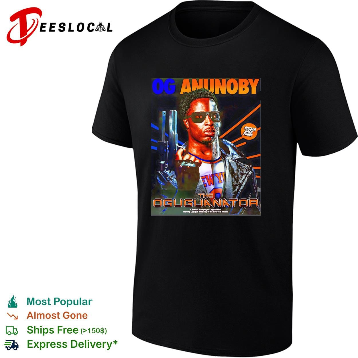 OG Anunoby the Oguguanator Terminator parody New York Knicks poster shirt