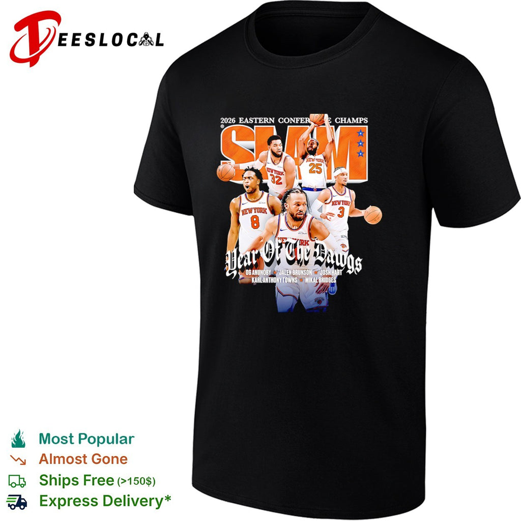 OG Jalen Josh Karl Anthony Bridges New York Knicks year of the dawgs 2026 Eastern Conference Champs shirt