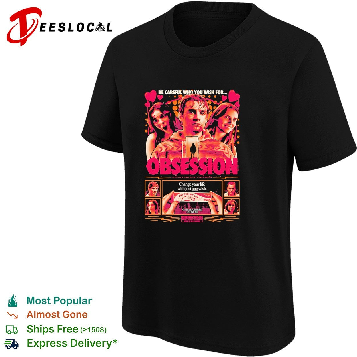 Obsession Curry Barker One Wish Willow Be Careful Who You Wish For Horror Movie shirt