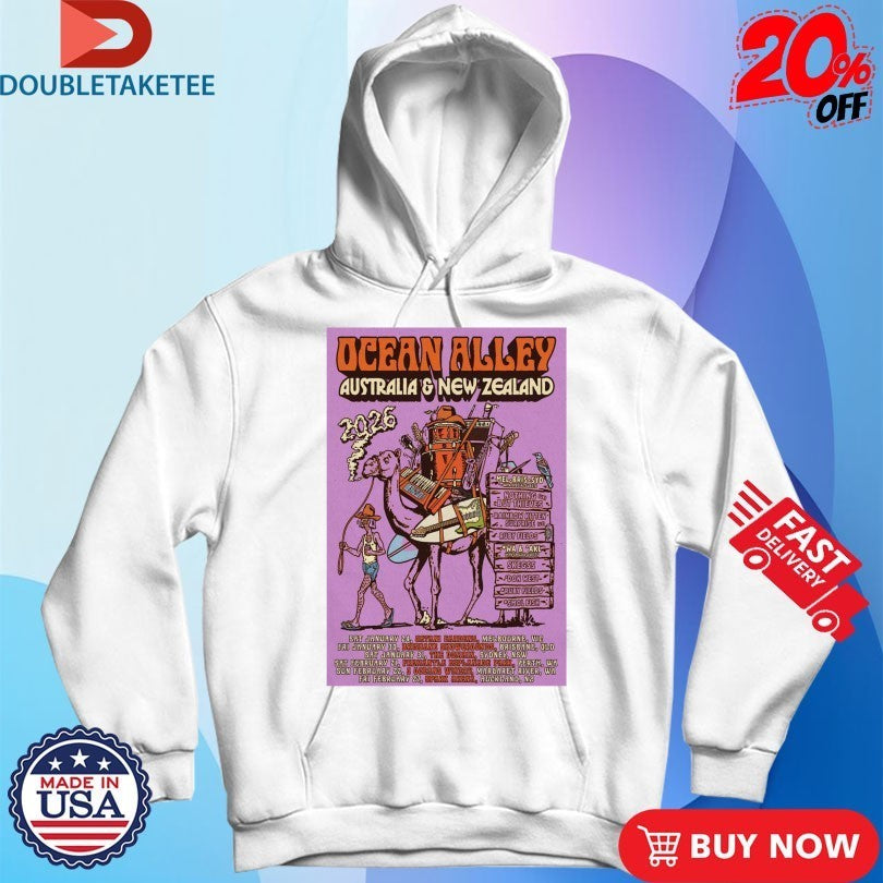 Ocean Alley Poster 2026 Australia & New Zealand Shirts