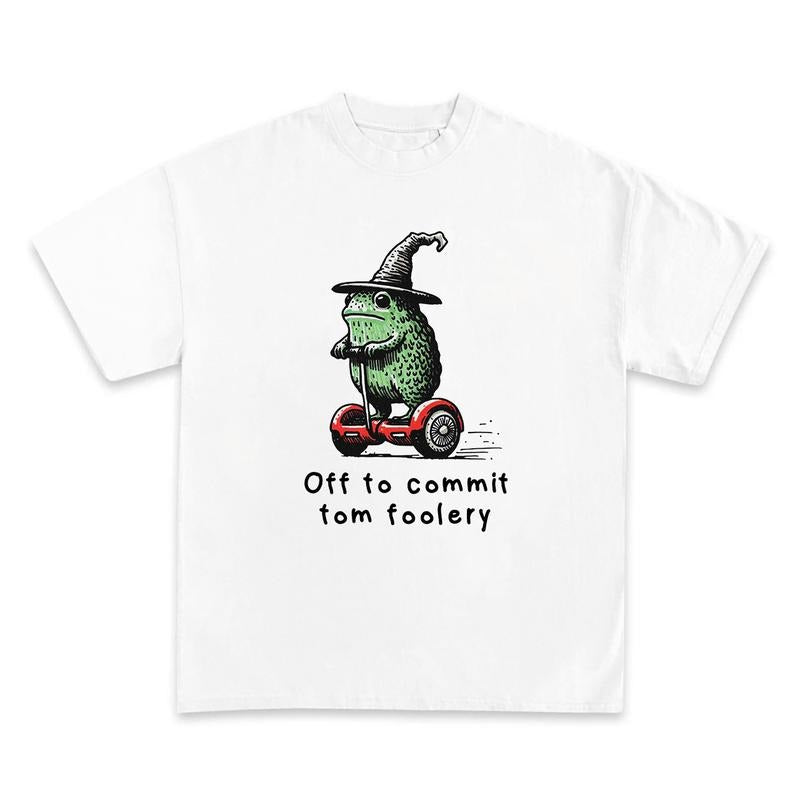 Off To Commit Tom Foolery shirt, Frog Lovers, Funny Frog Tee, Frog Gifts, Funny Meme Vintage Graphic Shirt Hoodie, Sweatshirt