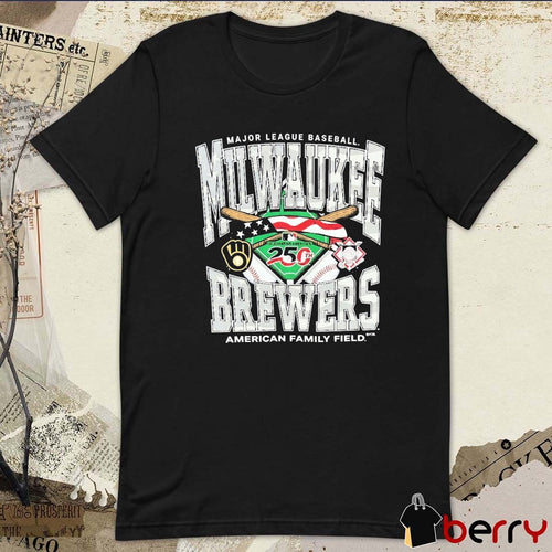 2026 Milwaukee Brewers MLB Celebrating America 250 American Family Field t-shirt