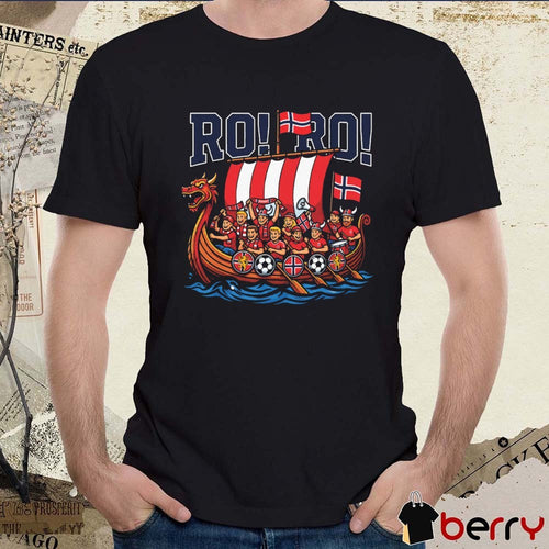 2026 RO RO Norway Viking Ship Soccer Graphic t-shirt
