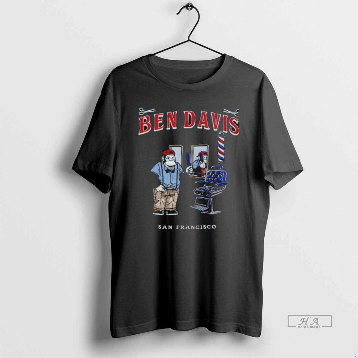 Official Ben Davis San Francisco Monkey Barber Shop Graphic T-Shirts, Hoodie, Sweatshirt | TeeBloomCo.com