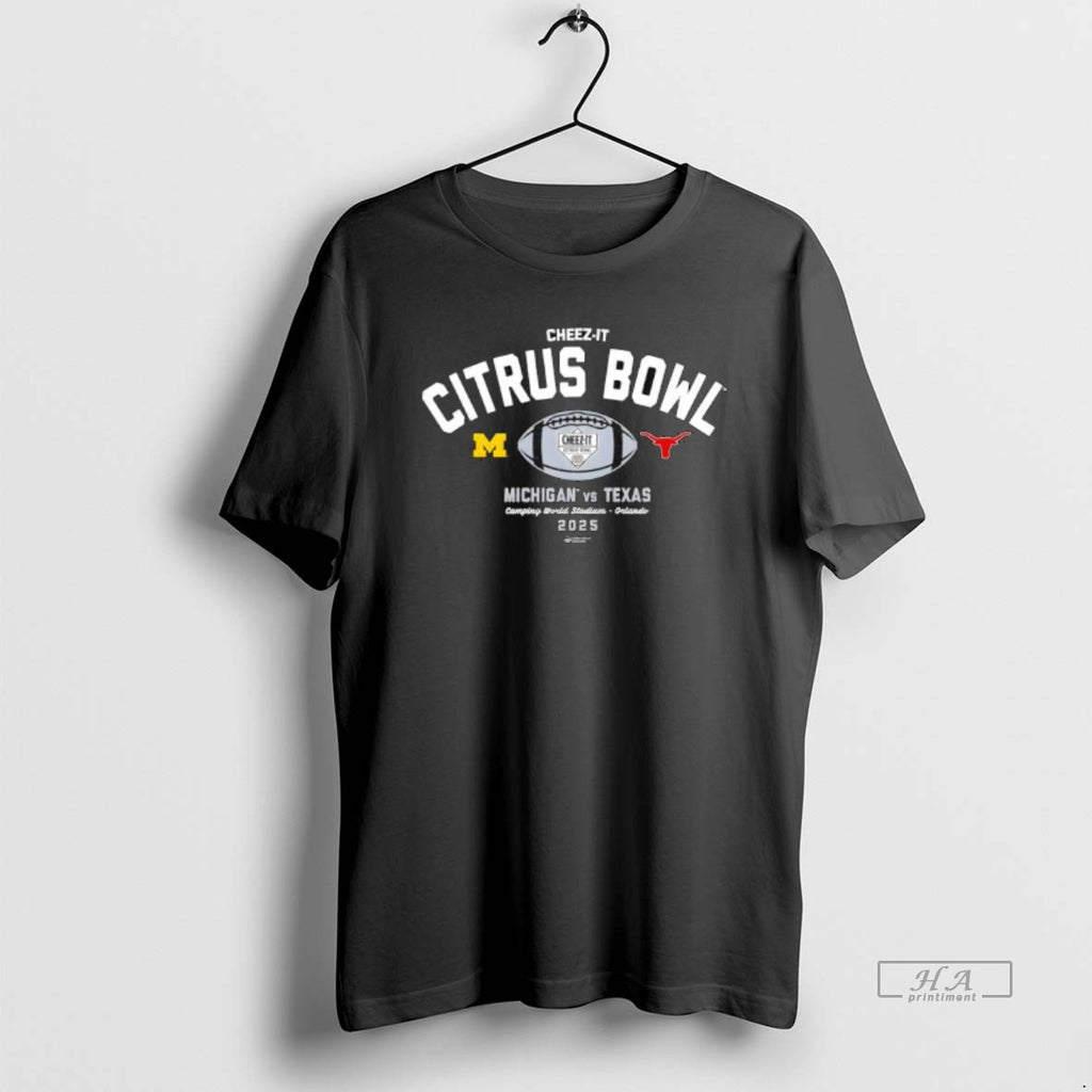 Official Cheez It Citrus Bowl Michigan Vs Texas Camping World Stadium Orlando T-Shirts, Hoodie, Sweatshirt | TeeBloomCo.com