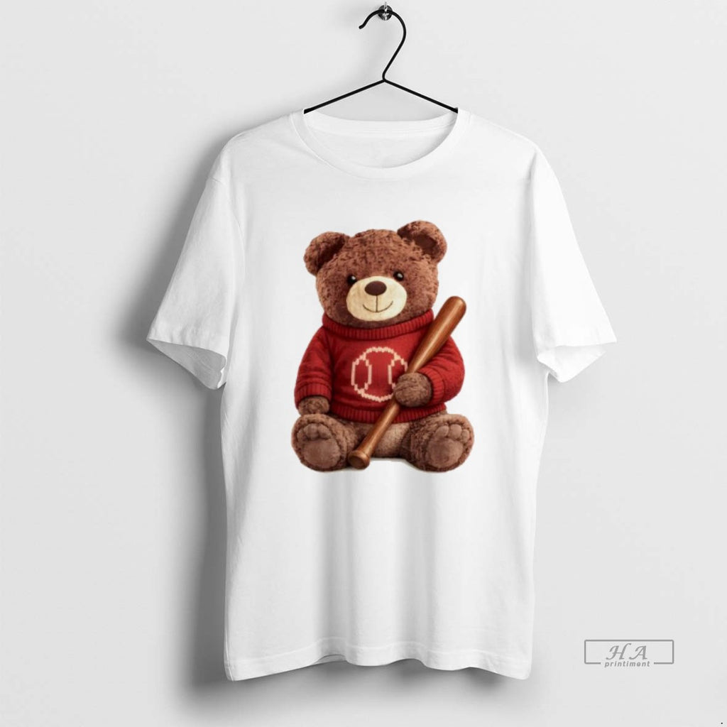 Official Cincinnati Baseball Teddy Bear T-Shirts, Hoodie, Sweatshirt | TeeBloomCo.com