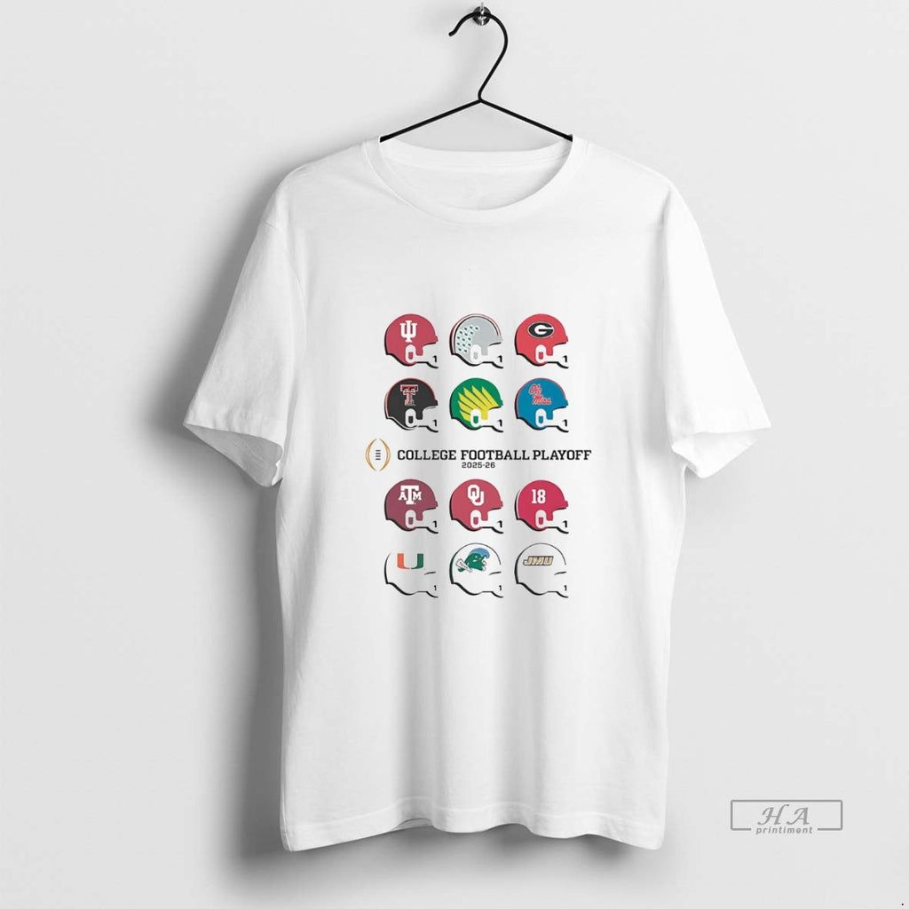 Official College Football Playoff 2025 Team Helmets T-Shirts, Hoodie, Sweatshirt | TeeBloomCo.com
