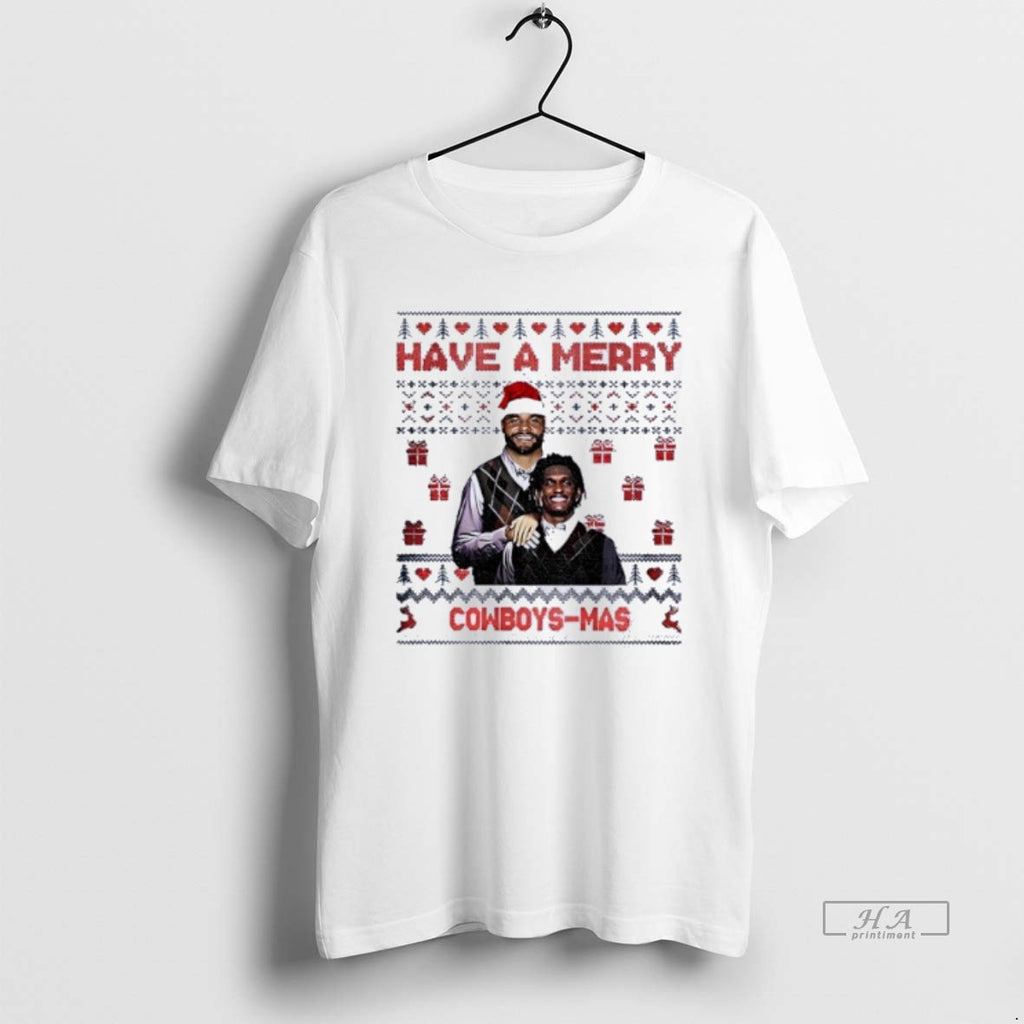 Official Dak Prescott And Ceedee Lamb Dallas Cowboys Step Brothers Have A Merry Cowboys Mas T-Shirts, Hoodie, Sweatshirt