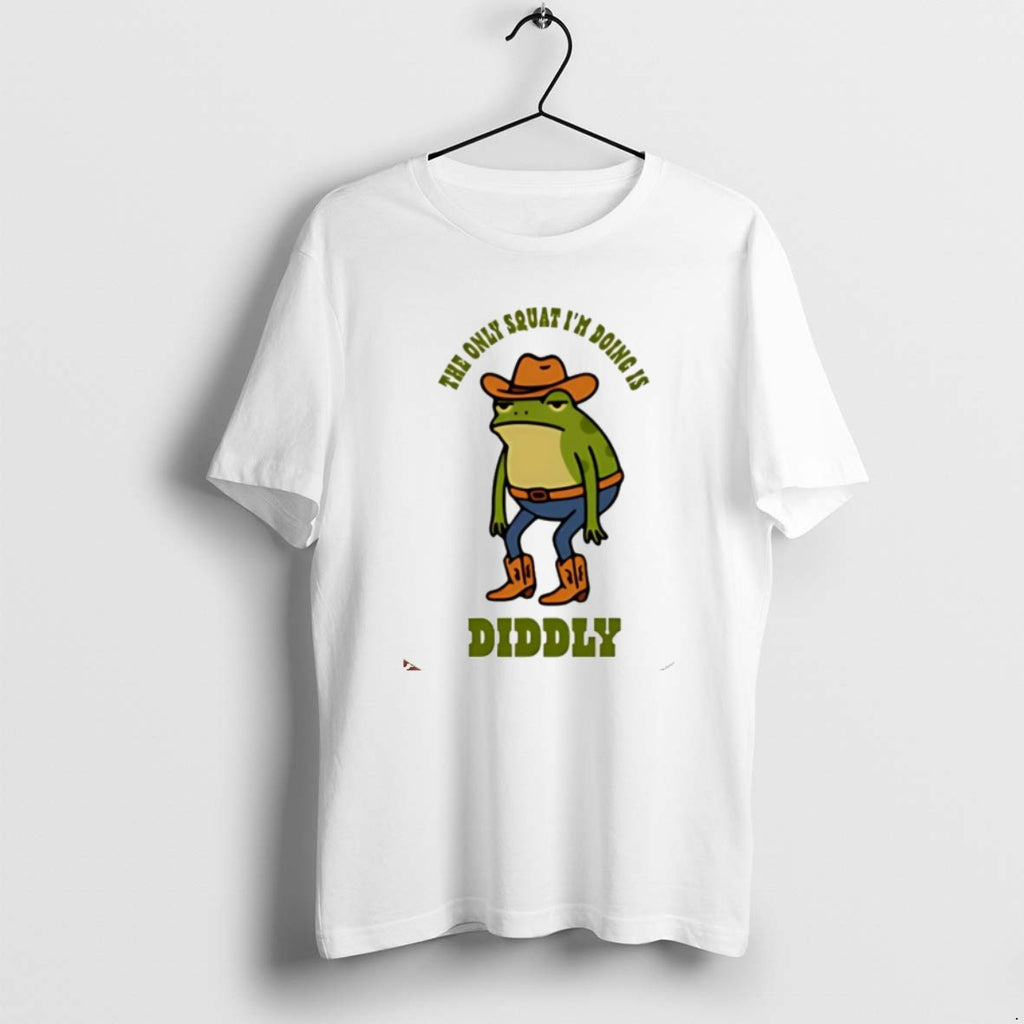 Official Diddly The Only Squat Im Doing Is Diddly Frog Christmas T-Shirts, Hoodie, Sweatshirt | TeeBloomCo.com