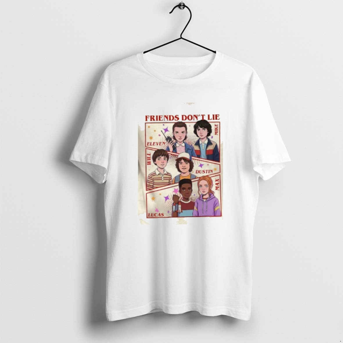 Official Eleven Mike Will Dustin Lucas Max Friends Dont Lie T-Shirts, Hoodie, Sweatshirt | TeeBloomCo.com