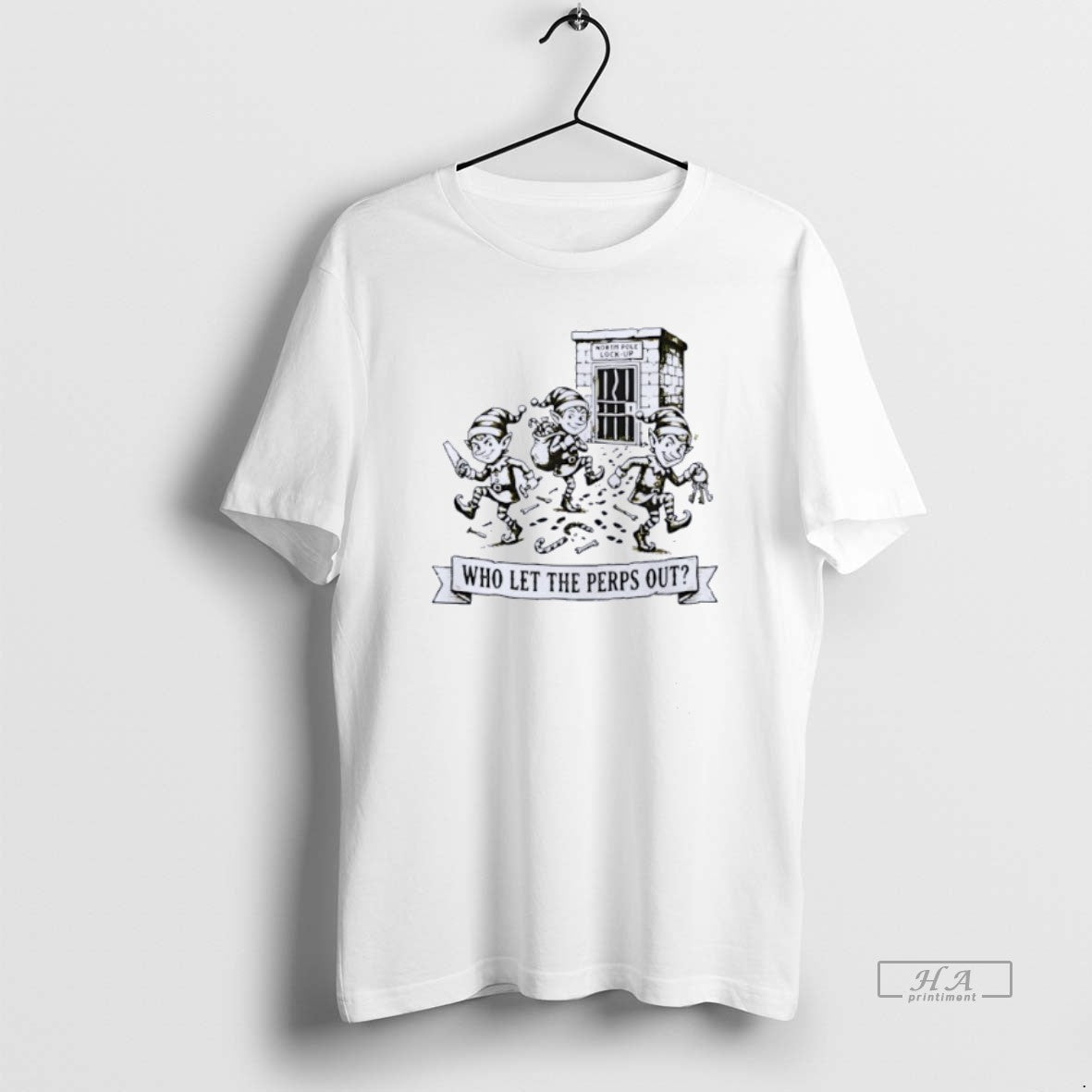 Official Elf Who Let The Perps Out Christmas T-Shirts, Hoodie, Sweatshirt | TeeBloomCo.com
