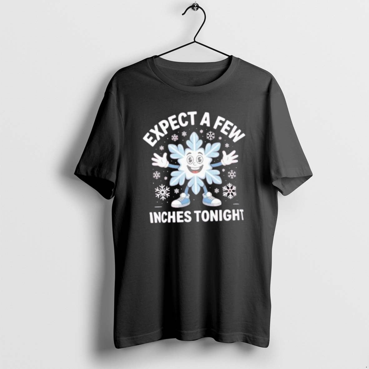 Official Expect A Few Inches Tonight Funny Snowflake Christmas T-Shirts, Hoodie, Sweatshirt | TeeBloomCo.com