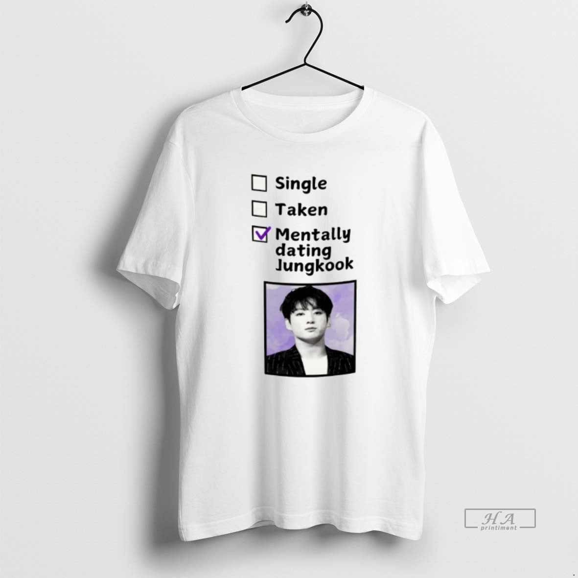 Official Funny Mentally Dating Jungkook Single Taken T-Shirts, Hoodie, Sweatshirt | TeeBloomCo.com