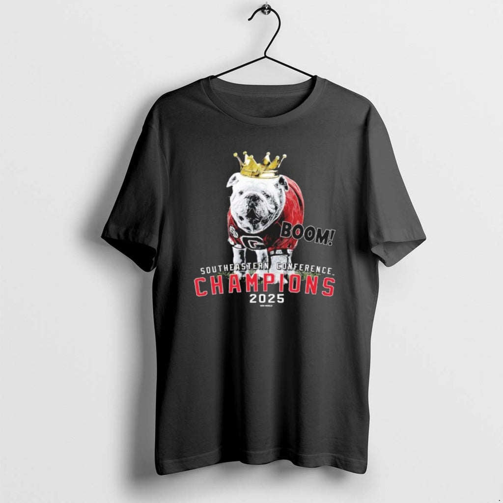 Official Georgia Bulldogs 2025 Sec Conference Champions Mascot Crown T-Shirts, Hoodie, Sweatshirt | TeeBloomCo.com