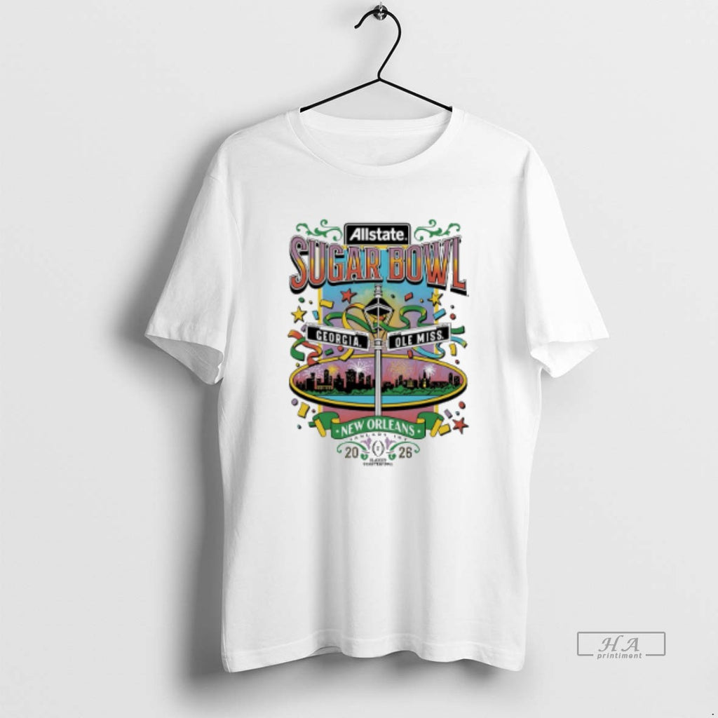 Official Georgia Vs Ole Miss 2026 Allstate Sugar Bowl Nola T-Shirts, Hoodie, Sweatshirt | TeeBloomCo.com