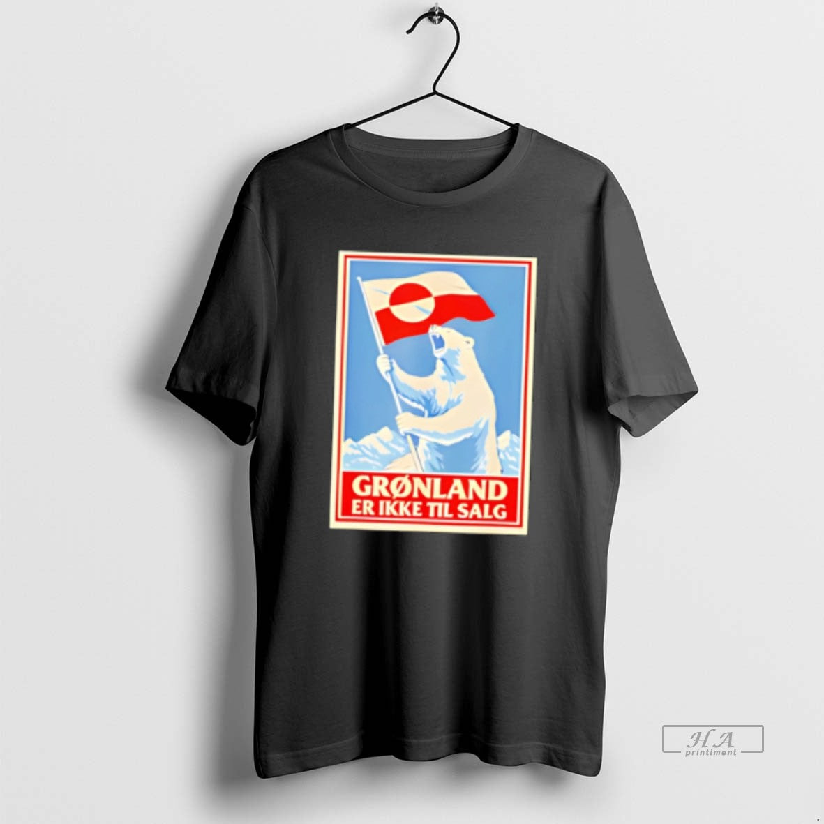 Official Greenland Is Not For Sale Bear Flag Tee Hoodie, Sweatshirt | TeeBloomCo.com