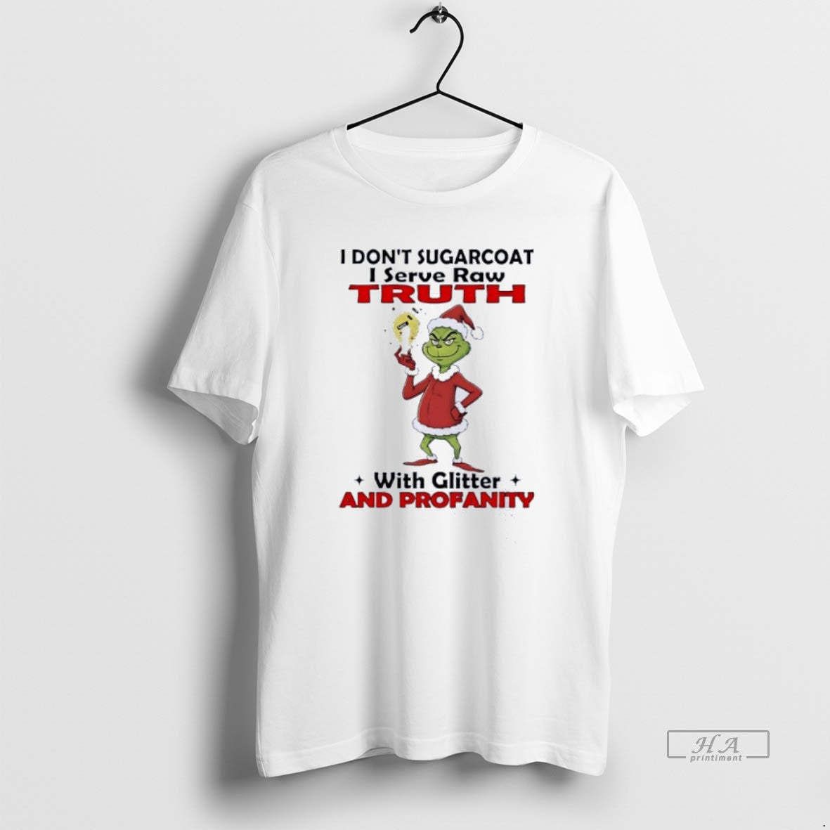 Official Grinch I Dont Sugarcoat I Serve Raw Ruth With Glitter Christmas T-Shirts, Hoodie, Sweatshirt | TeeBloomCo.com