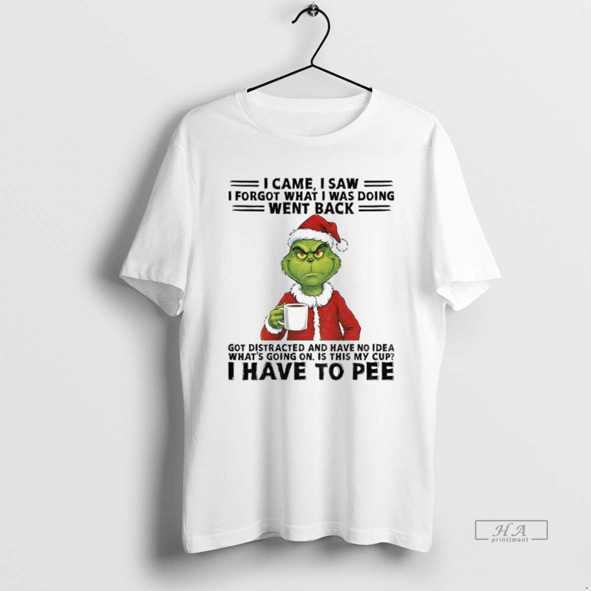 Official Grinch Santa I Came I Saw I Forgot What I Was Doing Went Back T-Shirts, Hoodie, Sweatshirt | TeeBloomCo.com