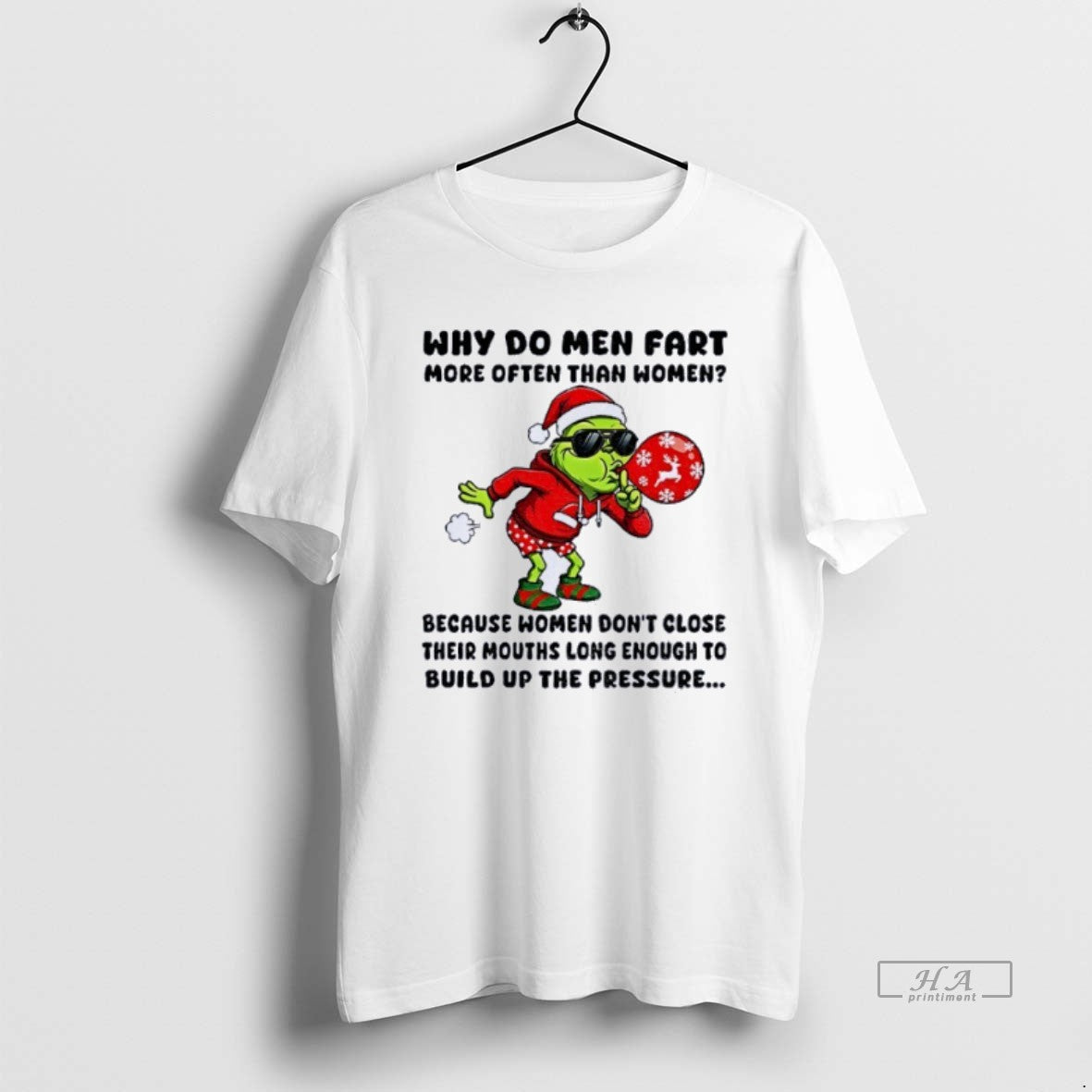 Official Grinch Ssanta Why Do Men Fart More Often Than Women Merry Christmas T-Shirts, Hoodie, Sweatshirt | TeeBloomCo.com